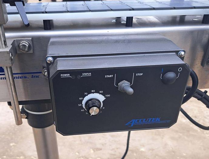 Used Conveyor, Belt, Accutek, 4.5" x 10' , Model 26-ST45-SAO, 1/2 HP