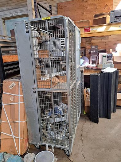 Used Cart, 30" x 45" x 72", Steel, 2-Shelf Security Cage - #S745270