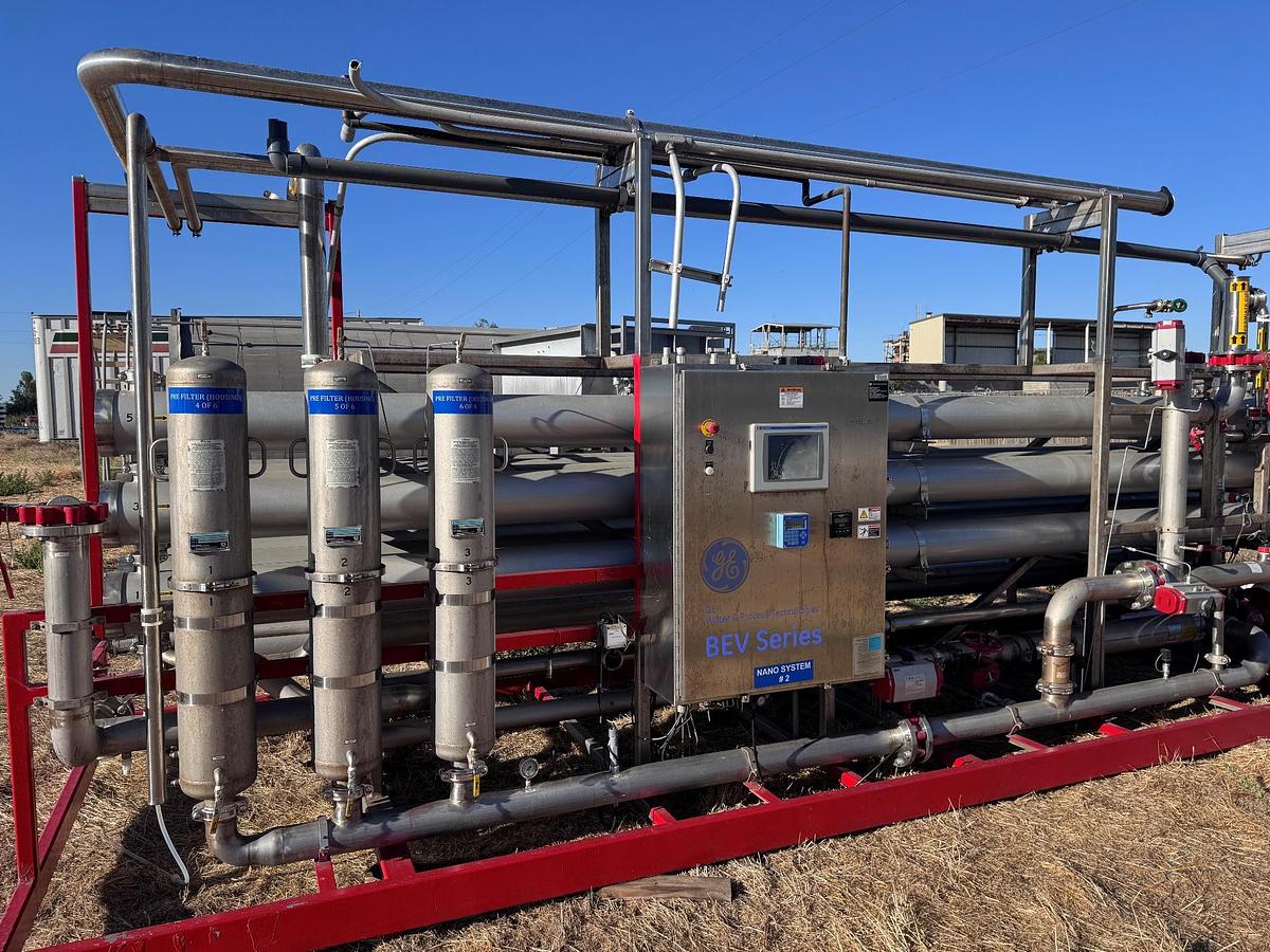 Used Filter, Nano Filtration, Osmonics, BEV Series, Stainless Steel, 300 GPM Permeate, #5991746