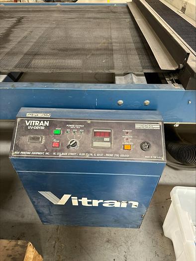 Used Screen Printer, Vitran, Model 52-148, Long Stroke, UV Dryer - #4702551