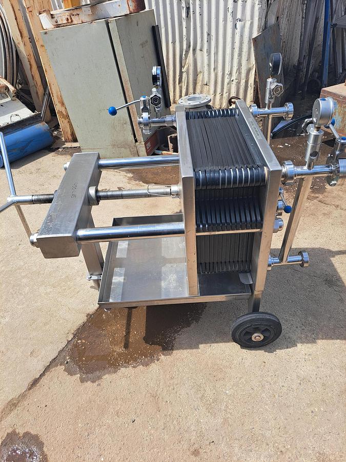 Used Filter Press, 400mm x 400mm (15.7" x 15.7"), Stainless Steel, Spadoni, Kappa, #5991567