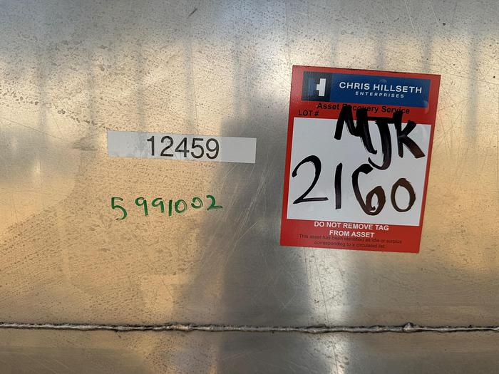 Used Tank, 6,000 Gallon, 316 Stainless Steel, Dish Bottom, Legs, #5991002