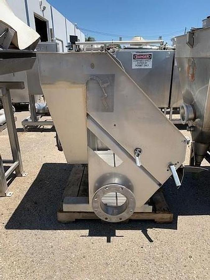 Used Screen, Dewatering, Lyco, Wastewater Wedge Wire Screen, 48" Wide, Stainless Steel,
