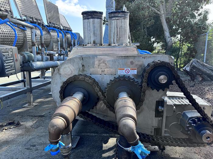 Used Holoflite, 24" X 20', Dual Screw, 316L Stainless Steel, 100 PSI #5990962