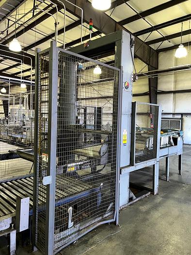 Used Palletizer, A-B-C, Model NODE 7, Automatic, Wulftec Stretch Wrapper, #