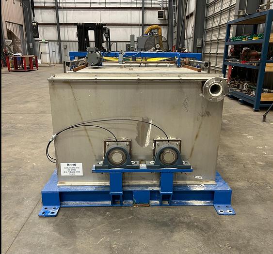 Used Dryer, Paddle/Ribbon, 20 Cu. Ft., Stainless Steel, Jacketed Trough, #5991230