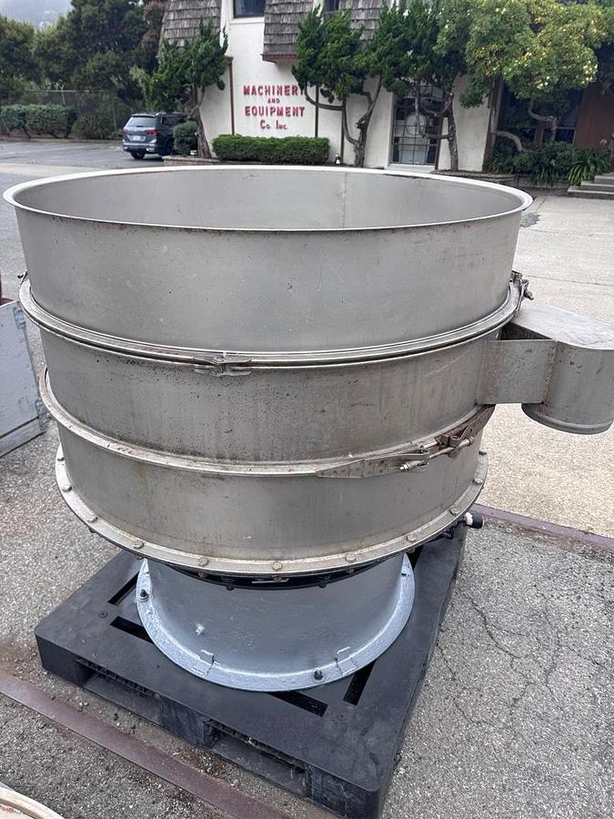 Used Screen, Vibratory, 48" Diameter, Double Deck, Sweco, Stainless Steel, #5991823