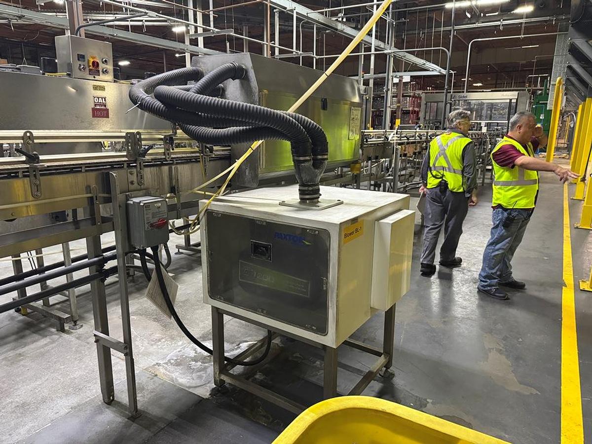 Used Bottling Line, 600–800 BPM, PET, US Bottlers Filler, Sidel Labeler, Kisters Shrink Wrapper, #5991608