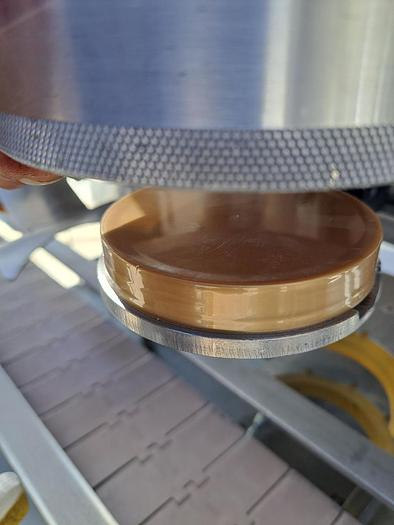 Used Capper, Resina, Model NRS-51, Single Chuck, Stainless Steel