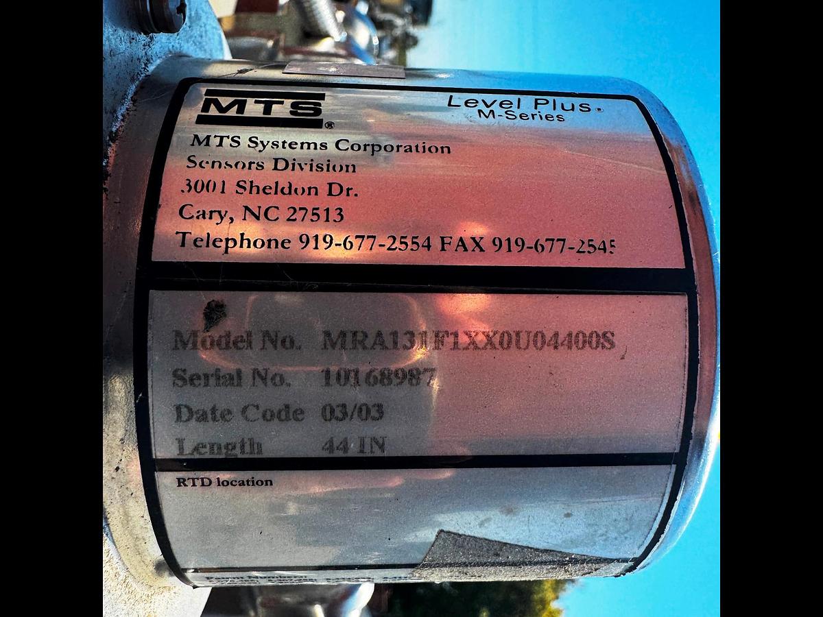 Used Tank, 290 Gallon (1,100-Liter), 316L Stainless Steel, Jacketed, Full Vacuum, Mueller, #