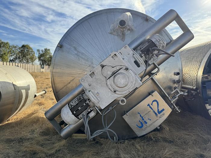 Used Tank, 6,000 Gallon, 316 Stainless Steel, Jacket, Double Agitation, #5991012