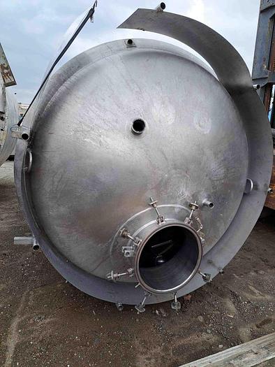 Used Tank, 2,000 Gallon, 304 Stainless Steel, Jacketed, Full Vacuum #S744961