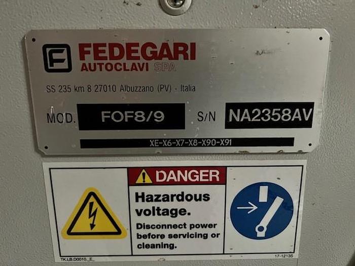Used Autoclave, 51" x 59" X 99", Fedegari, 32 PSI, Model FOF8/9 #4903022
