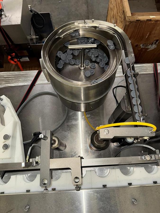 Used Filler, Piston, Monoblock, M&O Perry with (3) Filamatic Piston Fillers, Crimper, Stainless Steel, #5991418