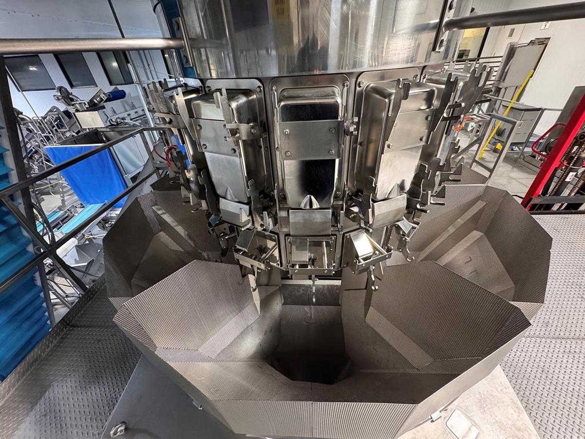 Used Filling Line, Bag, Ishida Double Drop Scale, Dual Triangle Baggers, Elevator, #5991855