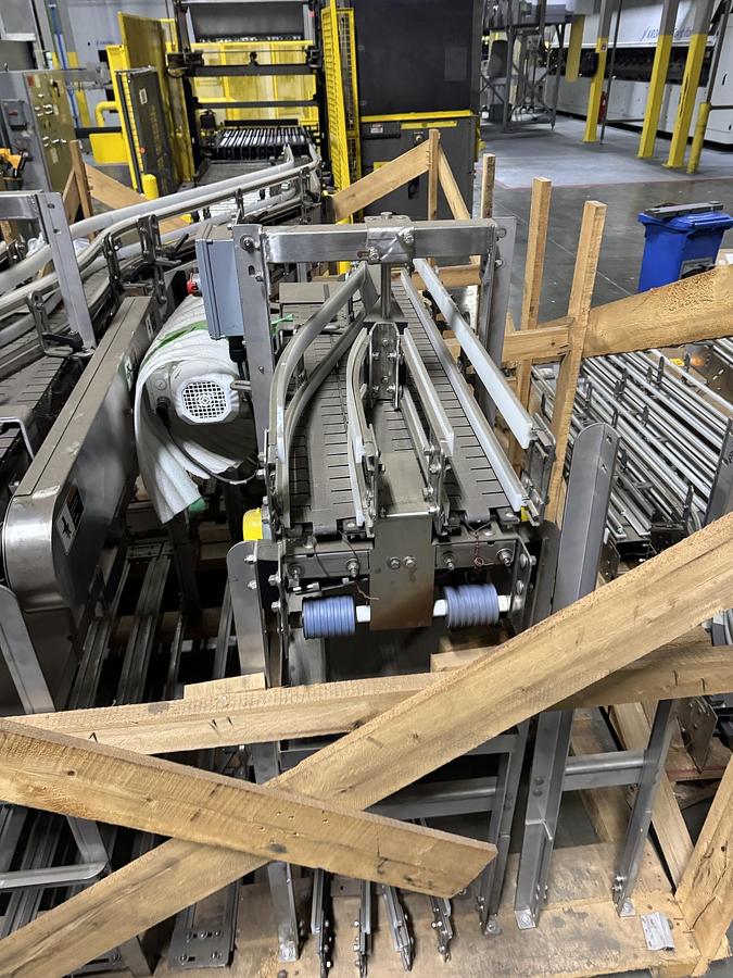 Unused Conveyor, Belt, Bottle Track, Stainless Steel, Alliance, 90’ Long, #5991711