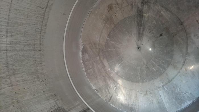 Used Tank, 5,000 Gallon, Stainless Steel, Agitated, 9’8" Diameter #S745310