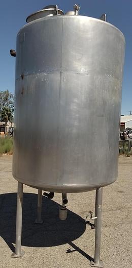Used Tank, 850 Gallon, Stainless Steel, Jacketed, Agitated, CE Howard - #S745268