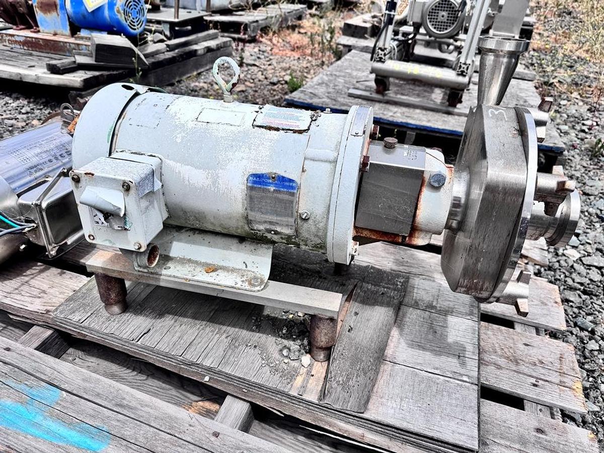 Used Pump, Centrifugal, 3”, 1 HP, Stainless, Fristam FPX 732-185, #5991888
