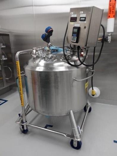 Used Reactor, 25 Gallon (400 Liters), 316L S/St, Jkt, Agitated #S745440 