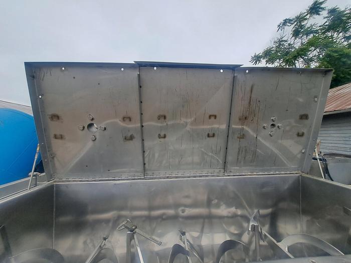 Used Mixer, Ribbon, 35 Cubic Feet, Stainless Steel, 15 HP, Double #5554503