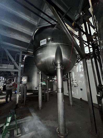 Used Kettle, 2,500 Gallon, Jacketed, Dbl Agitation, Feldmeier, #5991021