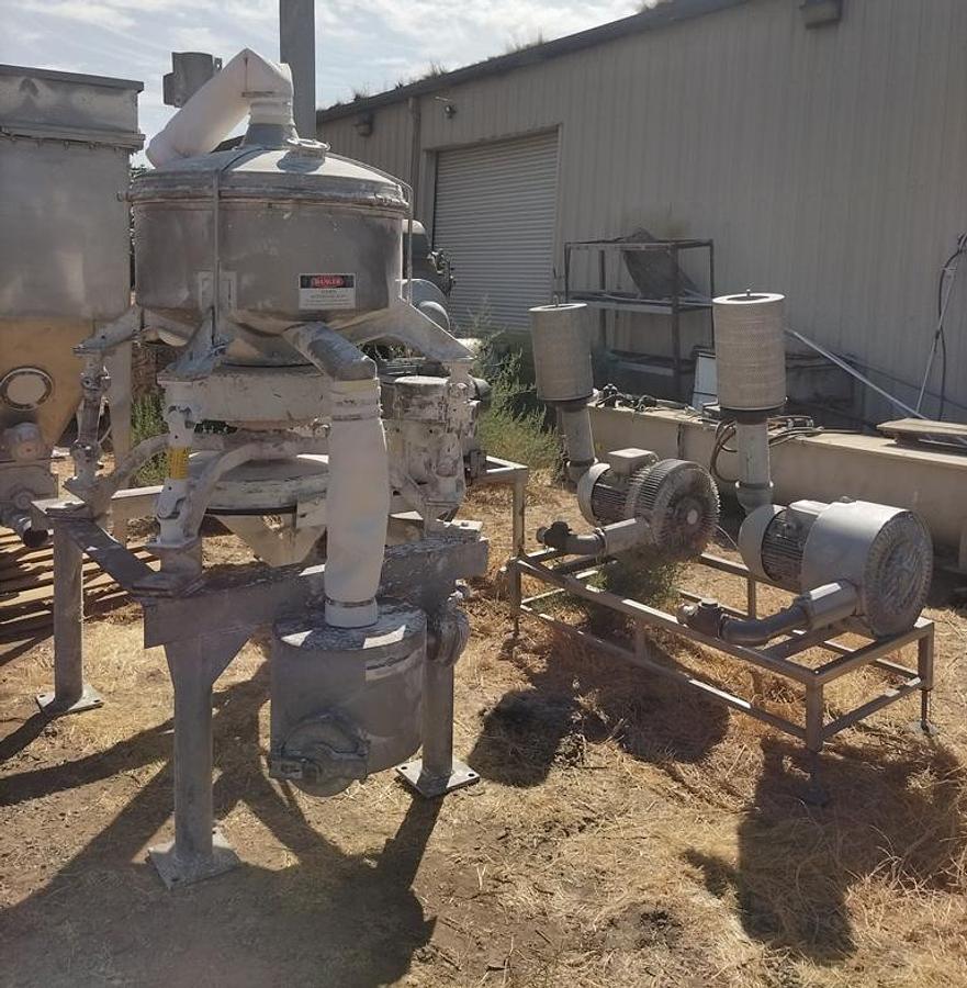 Used Conveyor, Pneumatic, 40 HP, In-Line Sifting, Dust Collection, Pfening, #5991959
