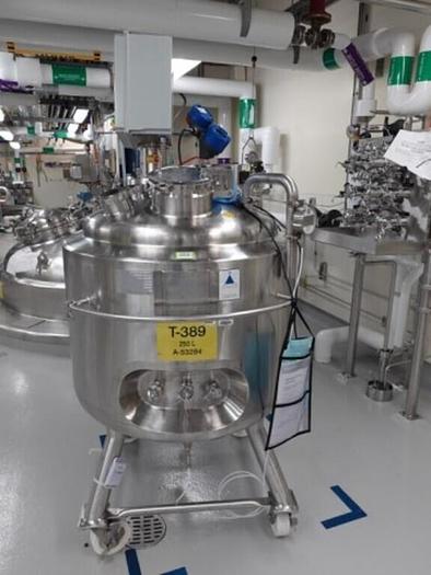 Used Reactor, 65 Gallon (250 Liters), 316L S/St, Jkt, Agitated #S745443