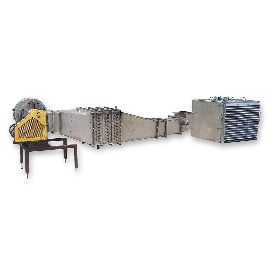 Used Dryer, Turbo, Wyssmont Turbo Tray Dryer Model N-16/22, 16 Trays, Stainless Steel Cladded, 9’-9” Base, 11’-7” Height, #5991639