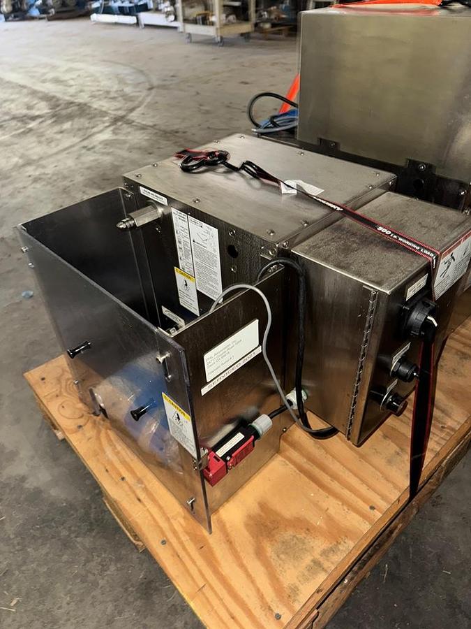 Used Filler, Piston, Monoblock, M&O Perry with (3) Filamatic Piston Fillers, Crimper, Stainless Steel, #5991418