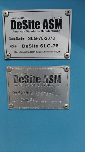 Used Screen, 54" X 84", Scalping, Incline, DeSite ASM Mdl SLG-78 #C740617