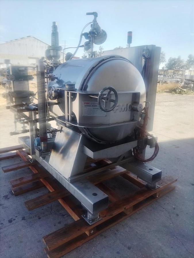 Used Autoclave, Retort, 35" X 36", Stainless Steel, 75 PSI, FMC ABRS, #5991923