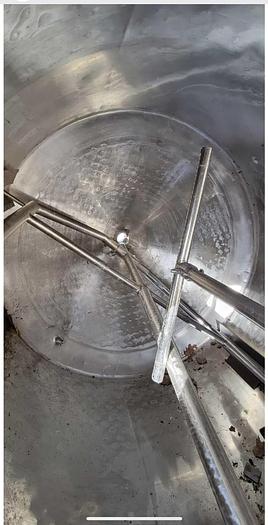 Used Tank, 1,000 Gallon, S/st, Scrape Agitated, Jacketed, DT/DB #4583354