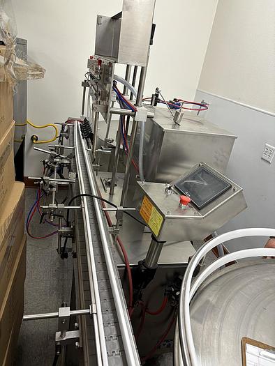 Used Filling Line, Bottle, Accutek, 2 oz, Filler, Labeler, Capper, #5991316
