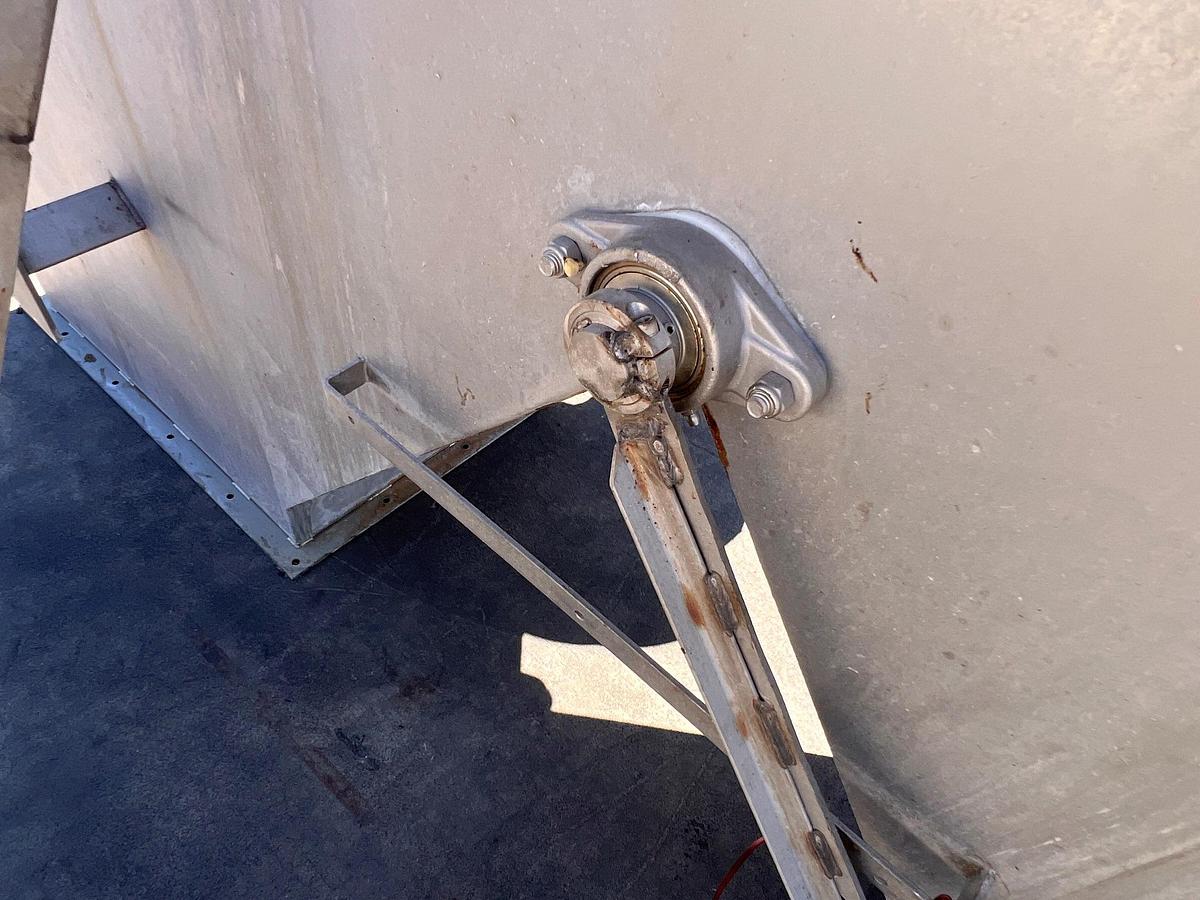 Used Hopper, Feed Hopper, Dual Discharge w/ Gate, Stainless Steel, Sound Ocean Metal Fabricators, #5991527