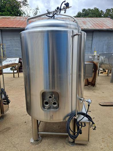 Used Tank, 200 Gallon, Stainless Steel, Insulated, Dish Top & Bottom, 36" X 48" #S745519