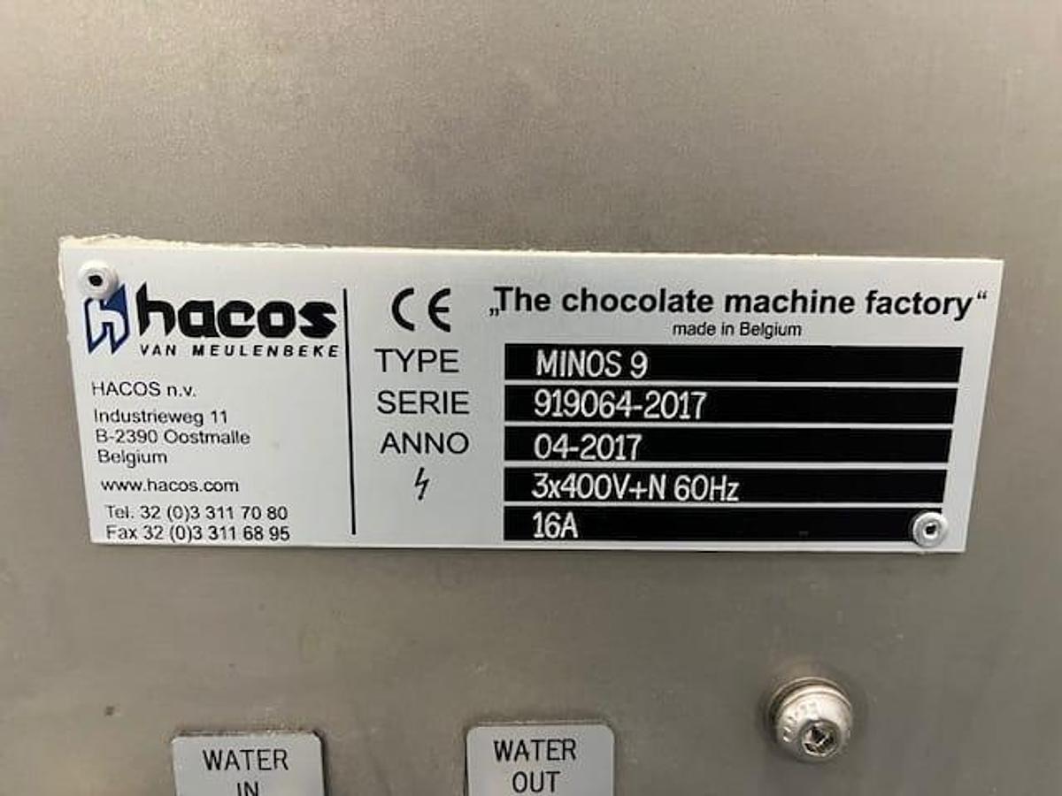 Used Depositor, Chocolate, Model MINOS 9, Siemens Touchscreen, 120V, Stainless Steel, #5991860