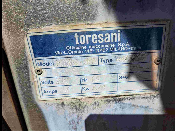 Used Former, Toresani Pavan, Model MT600 Tortellini Pasta Machine, Nine Punch #S745198