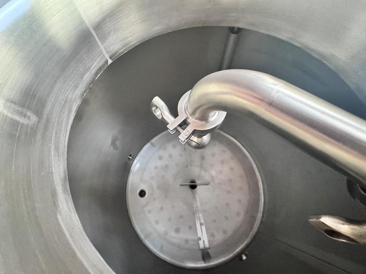 Used Tank, 100 Gallon, Stainless Steel, Dimple Jacketed, CIP Spray, #5991982