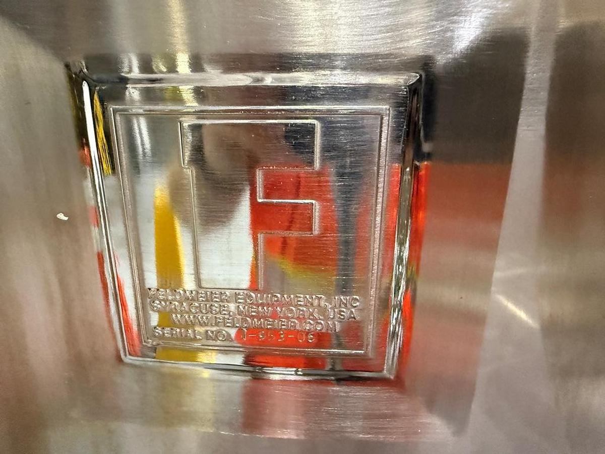 Used Tank, 9,000 Gallon, Feldmeier, Agitated, Stainless Steel, Cone Bottom, Qty 3, #5991617