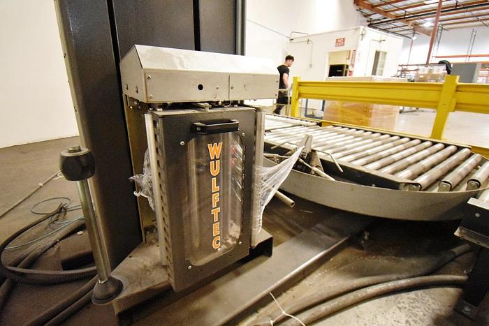 Used Wrapper, Pallet, Wulftec, WCA-SMART, Powered Roller Conveyor, #5991045