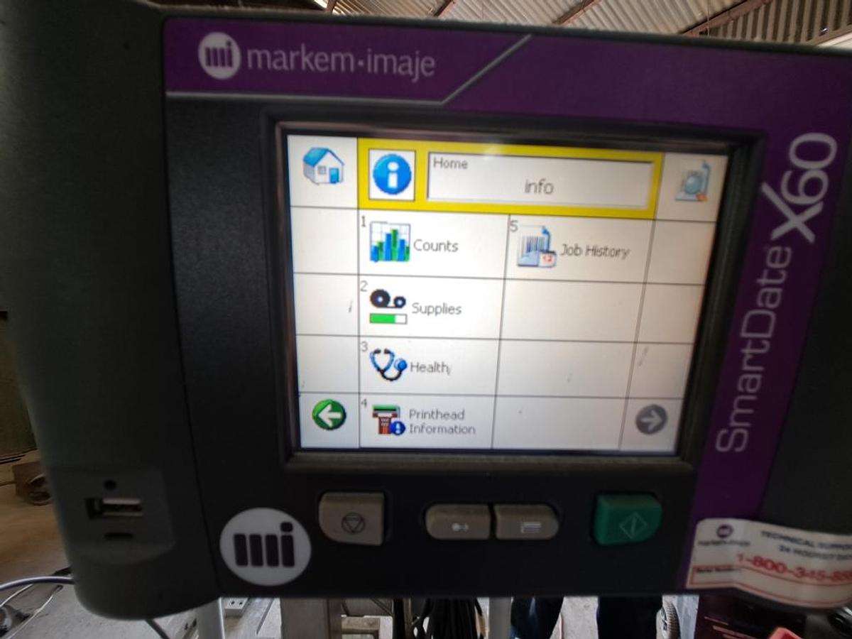 Used Printer, Thermal Printer, Markem-Imaje SmartDate X60, 2014 #S745249
