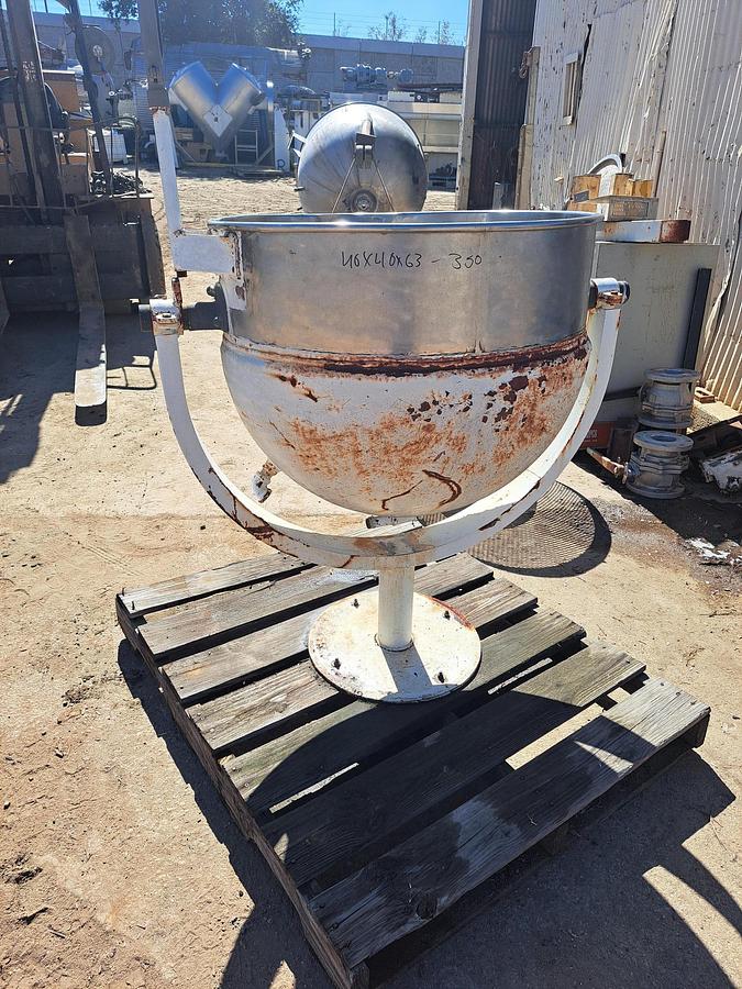 Used Kettle, 60 Gallon, S/st, John Lentz, Perf Bask, #S449120