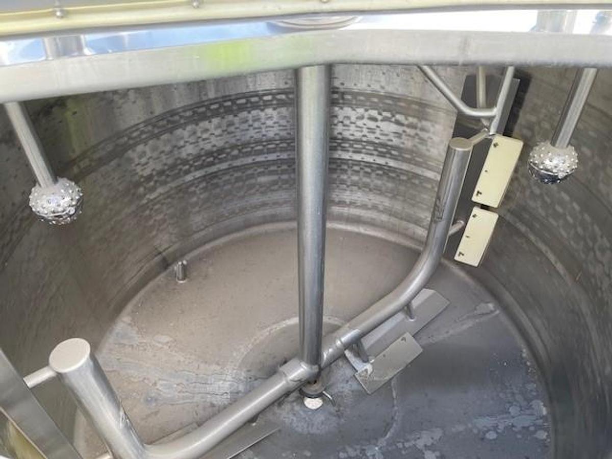 Used Tank, 500 Gallon, APV Crepaco, Jacketed, Agitated, Stainless Steel, #5991445