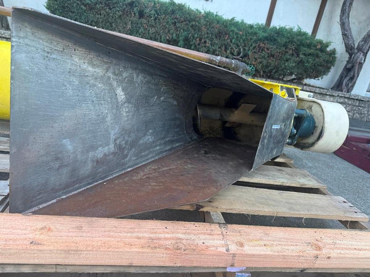 Used Conveyor, Screw, 7" Dia x 80" H, Vertical Auger Elevator, Jacketed, Bauermeister, #5991657