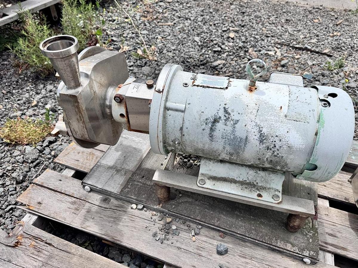 Used Pump, Centrifugal, 3”, 1 HP, Stainless, Fristam FPX 732-185, #5991888