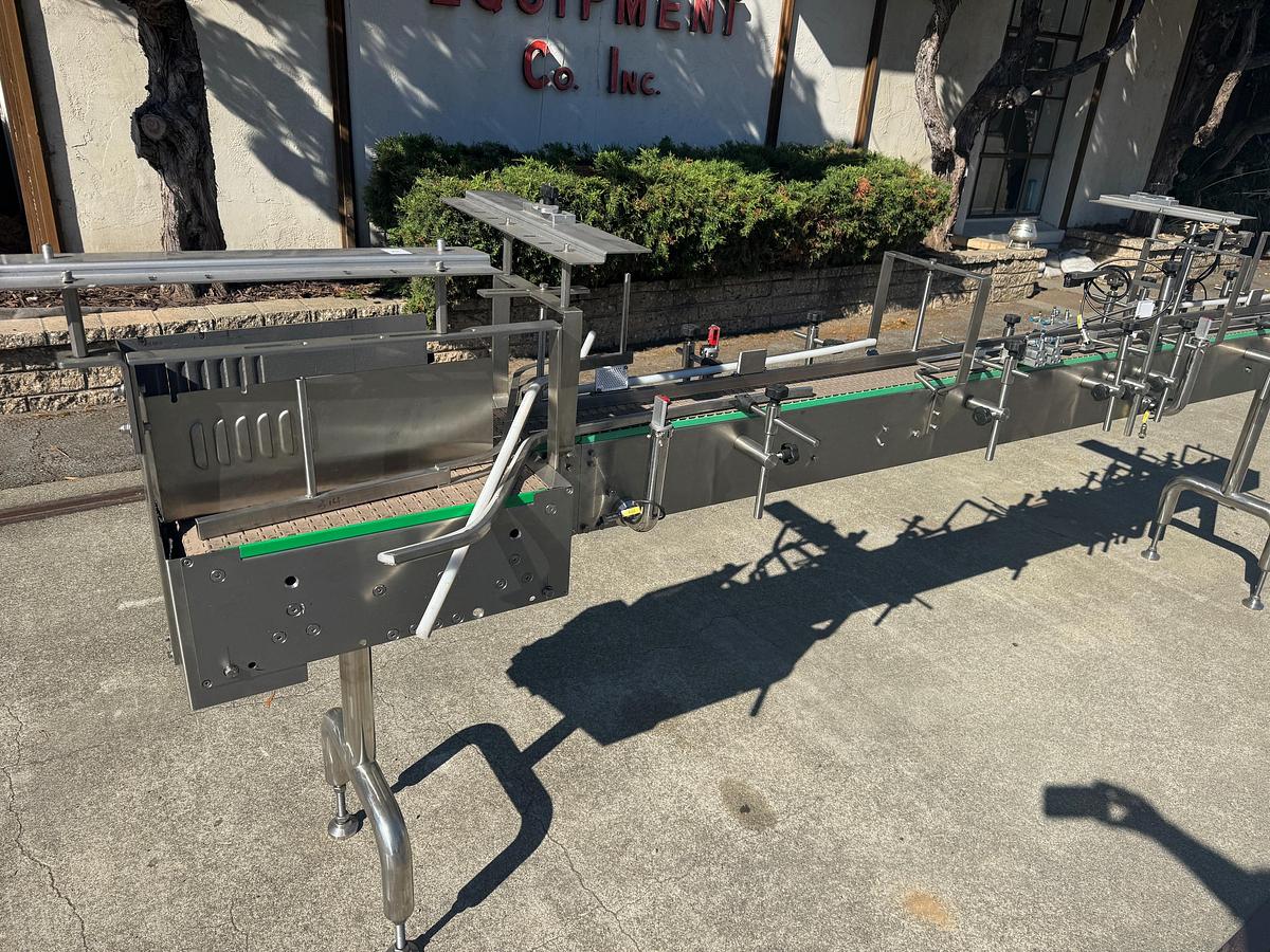 Used Conveyor, Belt, 6" x 10.5’, 2-Lane, Stainless Steel, Plastic Belt, #5991589