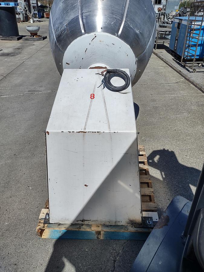 Used Coating Pan, 48" Diameter, Stainless Steel, Baffles, #5991573