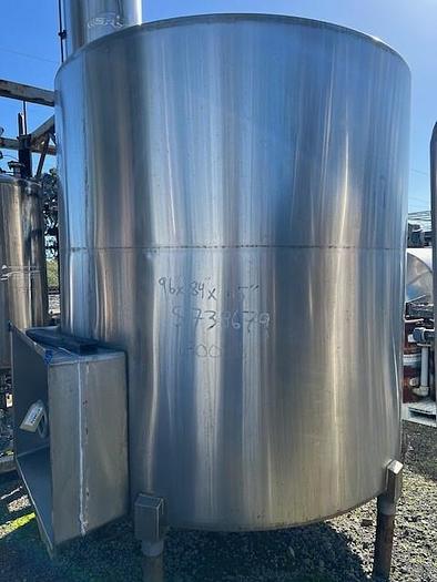 Used Tank, 1,550 Gallon, S/st, 78" X 86", #S738679