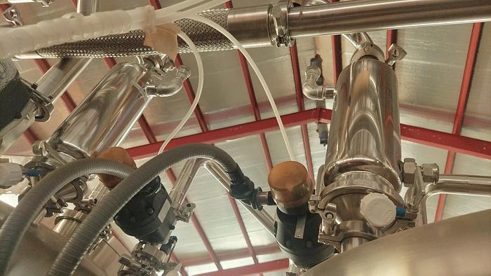 Unused CIP Skid, 2-Tank, (2) 250 Gallon, 316L Stainless Steel, A&B Process - #S745275